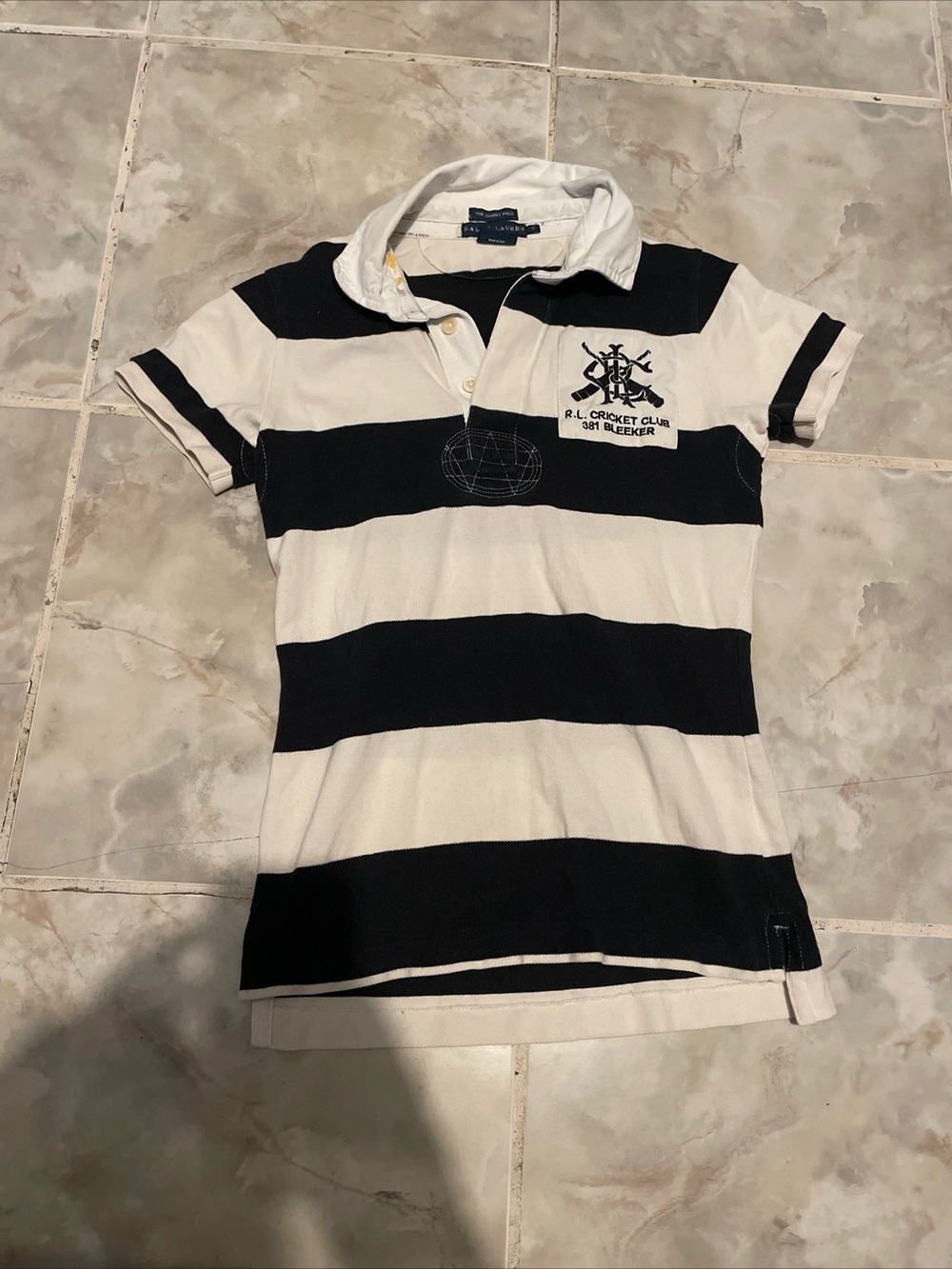 Vintage 90s Ralph Lauren Women’s Skinny Polo Cricket Club Rugby SZ S